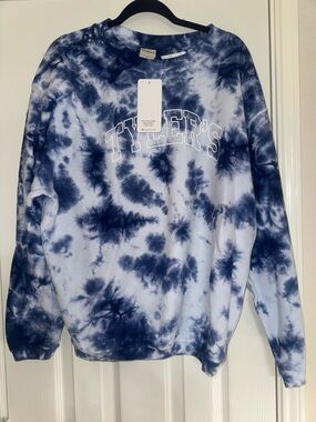 NWT Tyler's Blue Tie-Dye Crewneck Sweatshirt